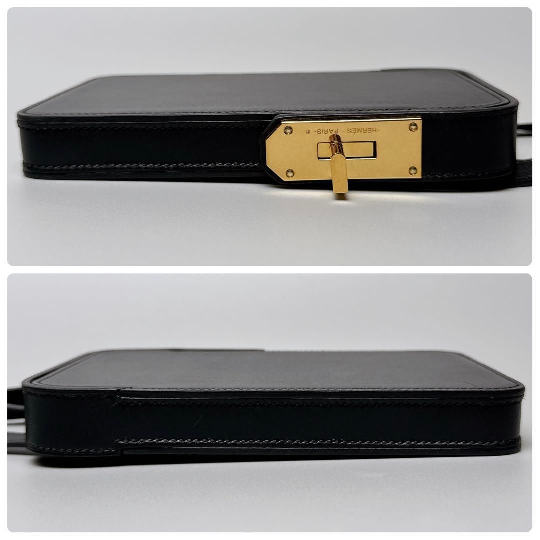 Hermes Akabox Smartphone Shoulder Bag Black — view 4