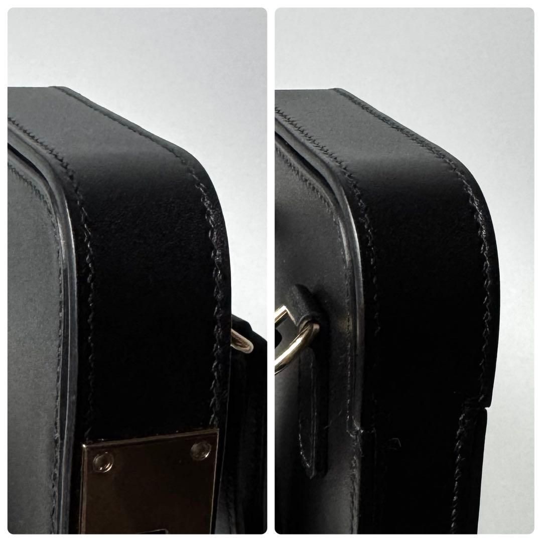 Hermes Akabox Smartphone Shoulder Bag Black — view 7