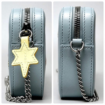 Gucci Yuko Higuchi Chain Shoulder Bag Blue — view 5