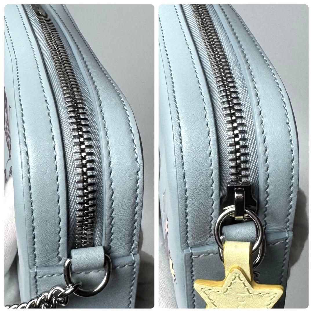 Gucci Yuko Higuchi Chain Shoulder Bag Blue — view 7