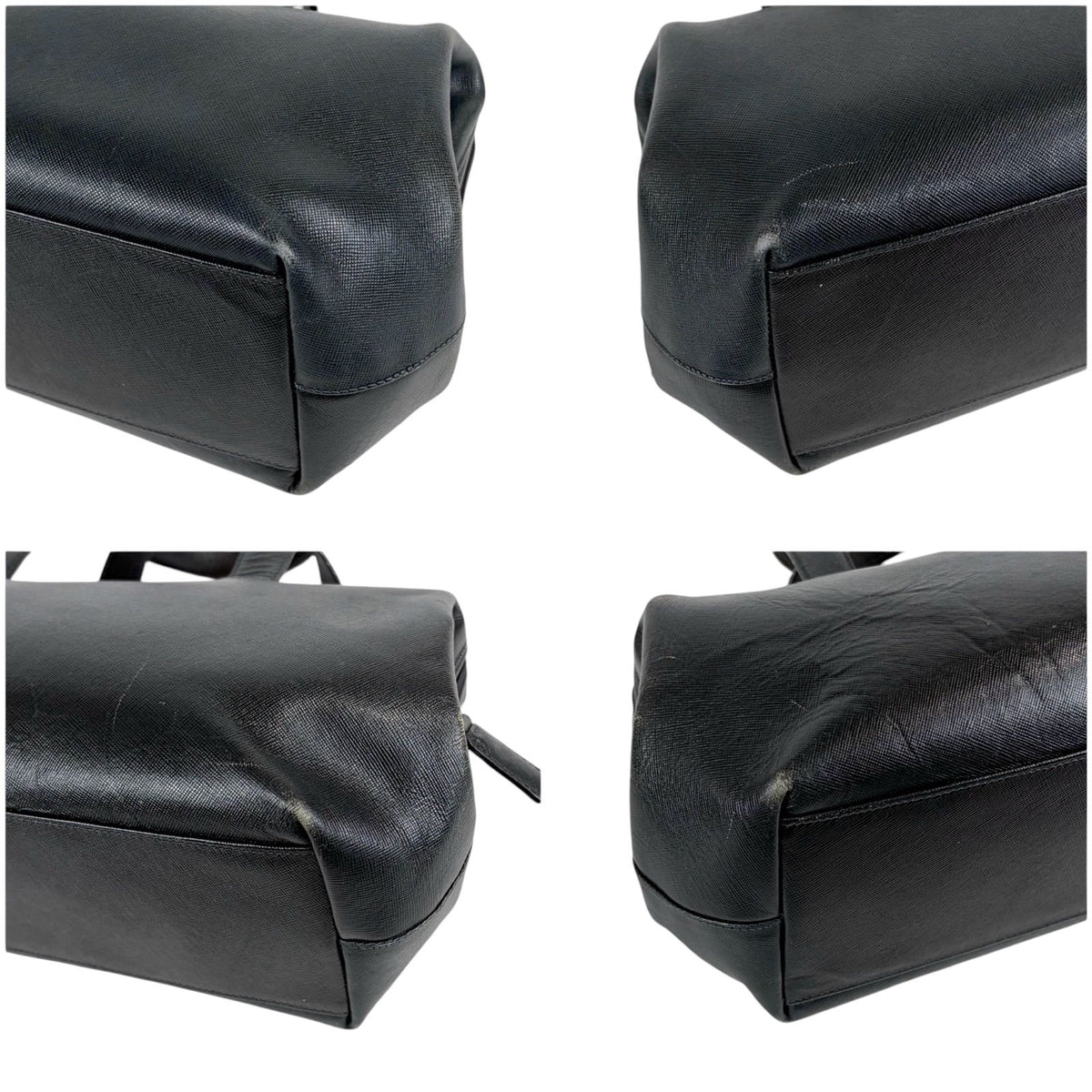 Prada Triangle Logo Key Ring Mini Boston Bag Top Handle — view 5