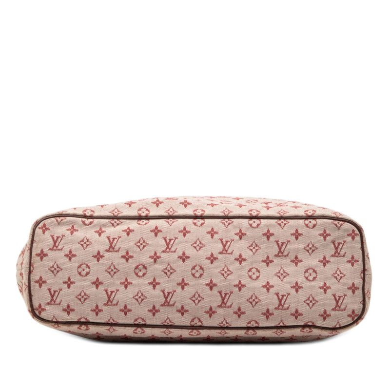 Louis Vuitton Monogram Mini Lucille GM Tote Bag Cerise Red Canvas Leather — view 3
