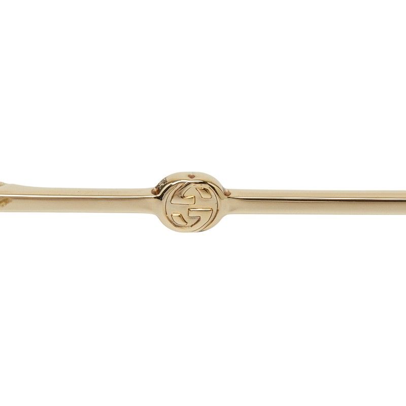 Gucci Interlocking G Bumblebee GG Teardrop Double Bridge Sunglasses Black Gold — view 4