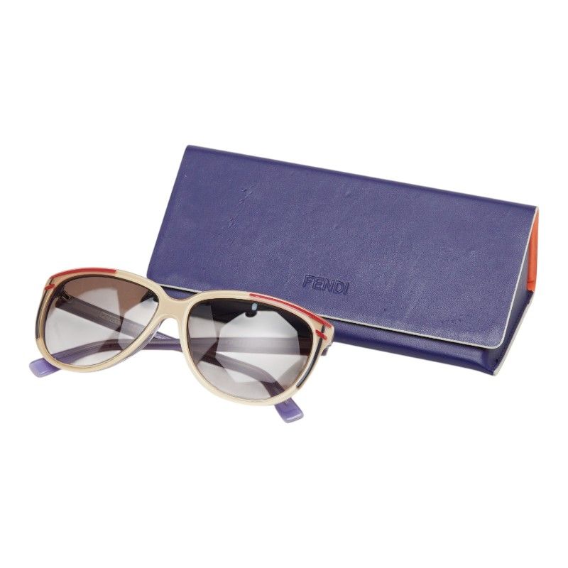 Fendi Sunglasses Beige Red Purple Acetate Eyewear — view 7