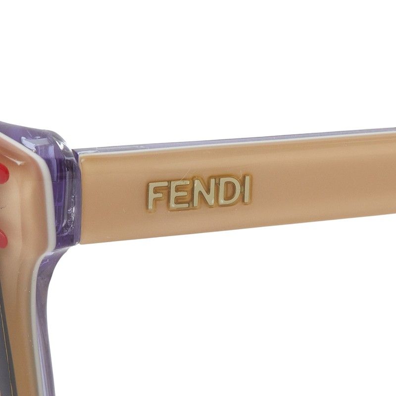 Fendi Sunglasses Beige Red Purple Acetate Eyewear — view 4