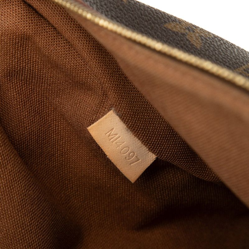 Louis Vuitton Monogram Pochette Bosphore Crossbody Shoulder Bag Brown Leather — view 5