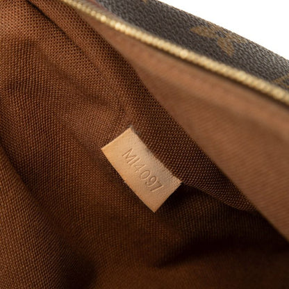 Louis Vuitton Monogram Pochette Bosphore Crossbody Shoulder Bag Brown Leather — view 5