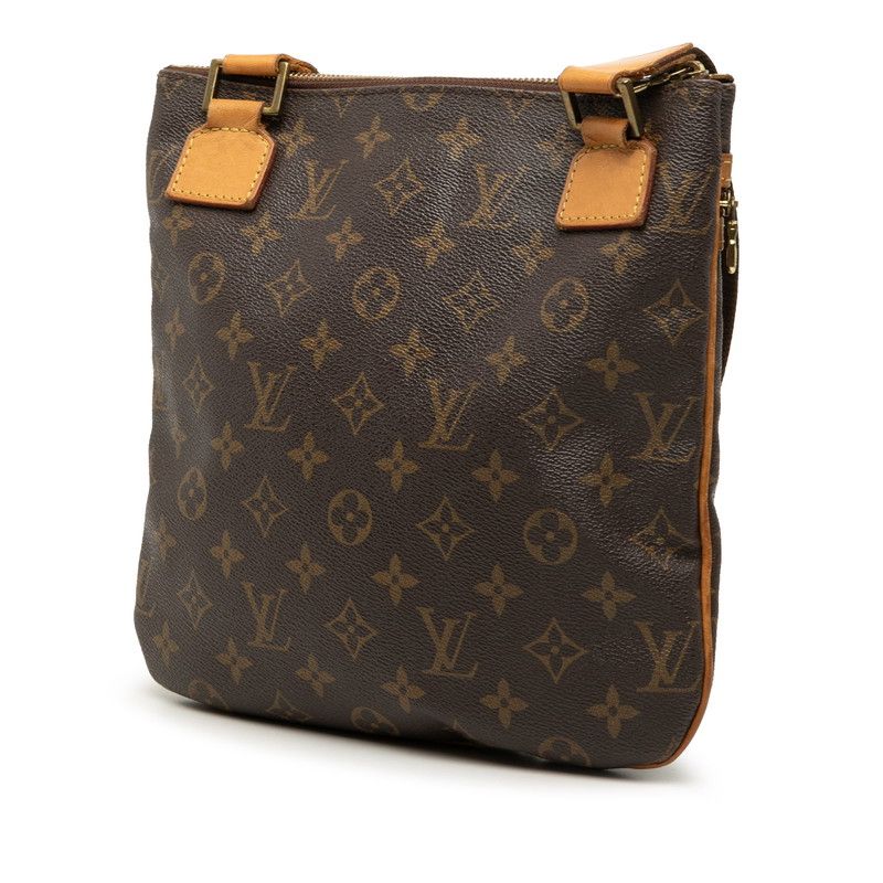 Louis Vuitton Monogram Pochette Bosphore Crossbody Shoulder Bag Brown Leather — view 2