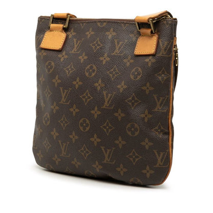 Louis Vuitton Monogram Pochette Bosphore Crossbody Shoulder Bag Brown Leather — view 2