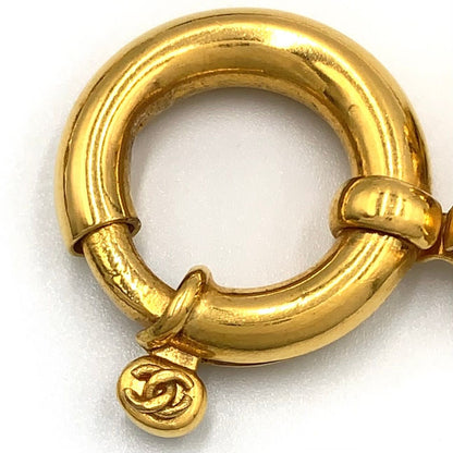 Chanel CC Logo Gripoix Glass Green Gold Red Necklace — view 8