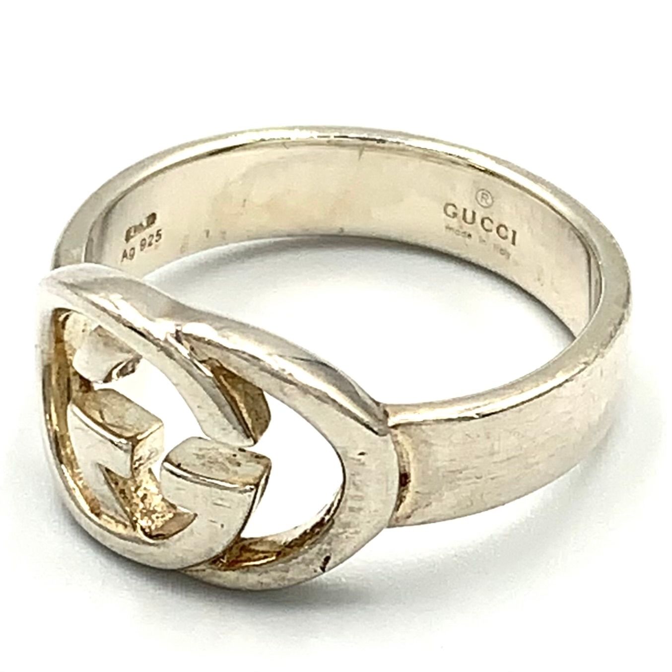 Gucci Interlocking G Silver Ring — view 2