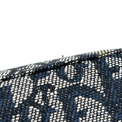 Dior Trotter Pattern Saddle Pouch Canvas Navy — view 6