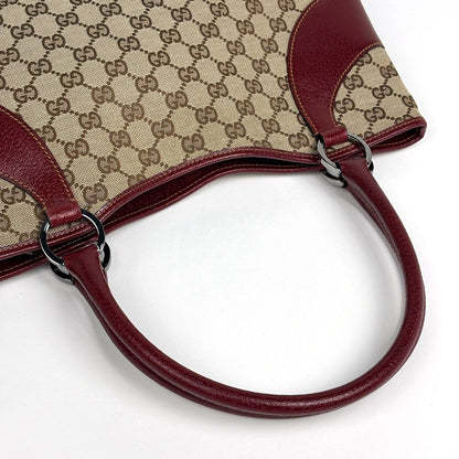 Gucci GG Pattern Tote Bag Canvas Beige — view 7