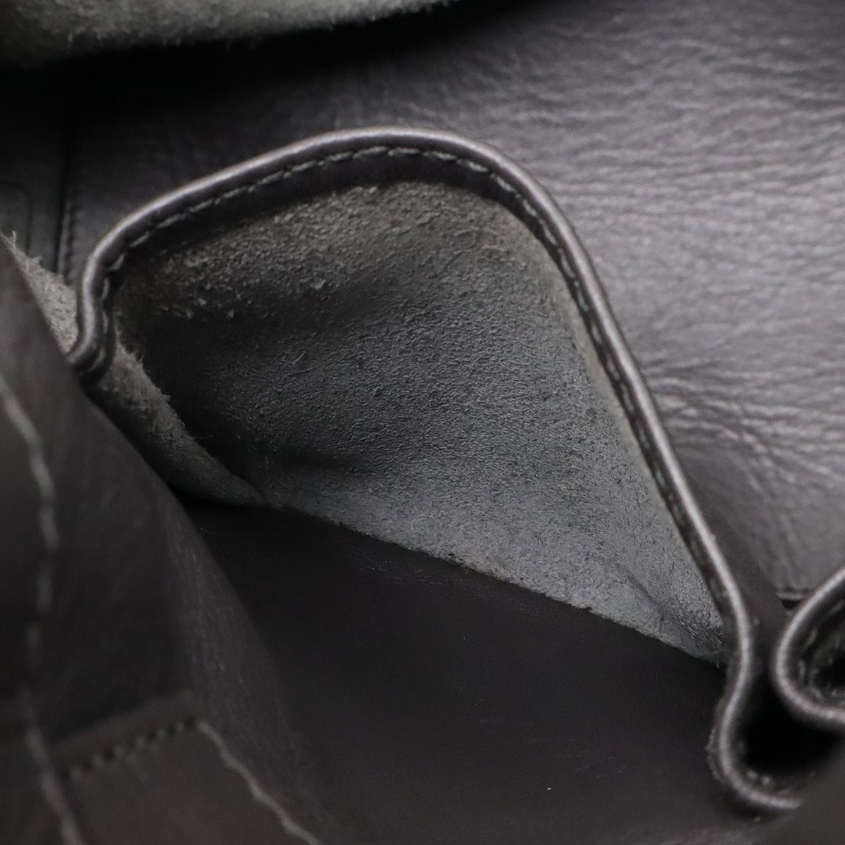 Balenciaga Paper Zip Around Tote Bag Leather Gray with Mirror — view 6