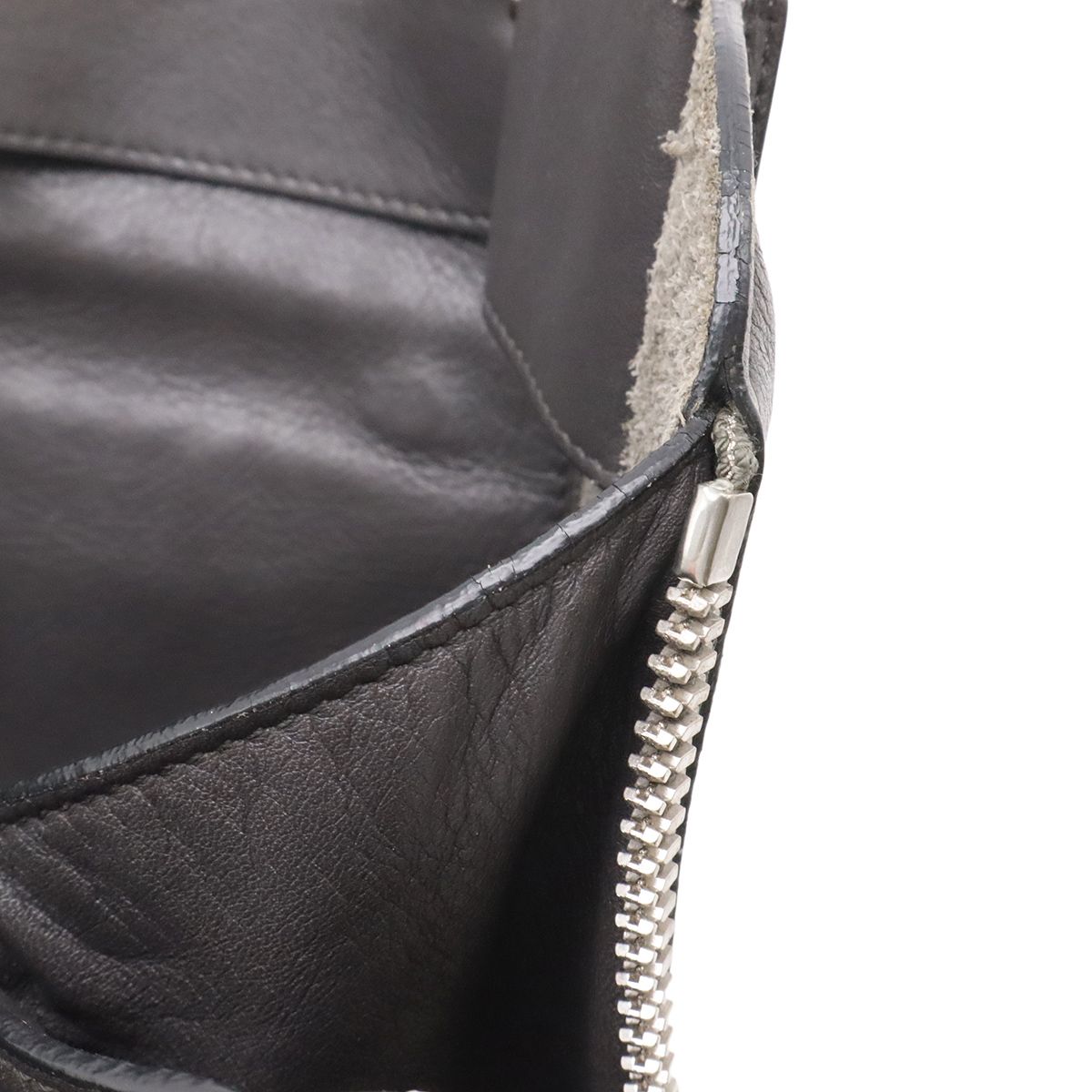 Balenciaga Paper Zip Around Tote Bag Leather Gray with Mirror — view 7