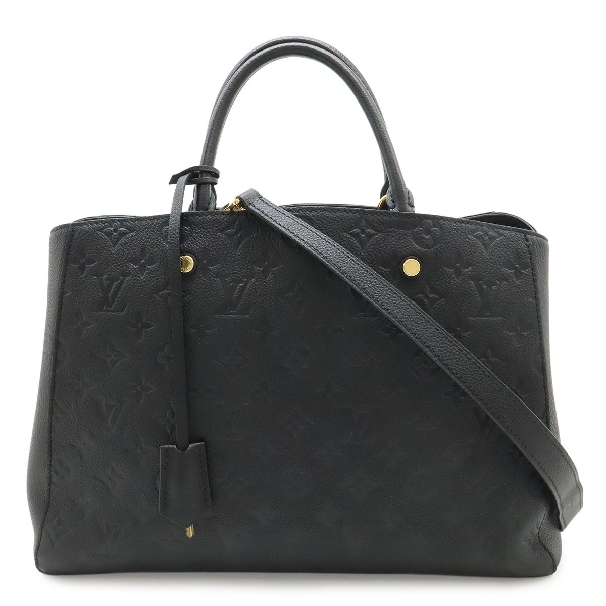 Louis Vuitton Monogram Empreinte Montaigne GM Tote 2-Way Shoulder Bag Noir