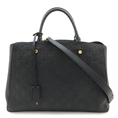 Louis Vuitton Monogram Empreinte Montaigne GM Tote 2-Way Shoulder Bag Noir
