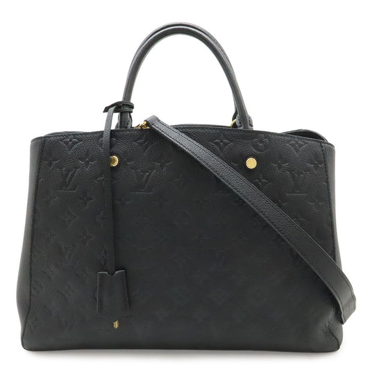 Louis Vuitton Monogram Empreinte Montaigne GM Tote 2-Way Shoulder Bag Noir