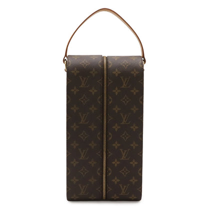 Louis Vuitton Monogram Wine Carrier Bag Handbag Bottle Case Golf Cup Japan
