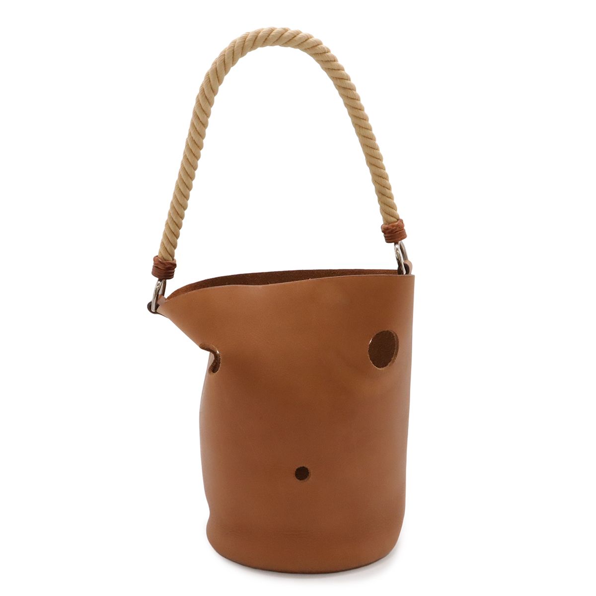 Hermes Manjoire PM Shoulder Bag Leather Brown Silver