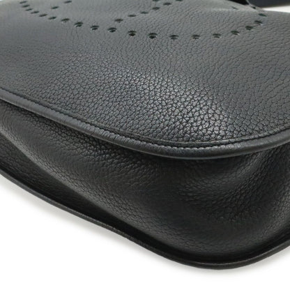 Hermes Evelyne I 1 GM Shoulder Bag Togo Leather Black Gold — view 3