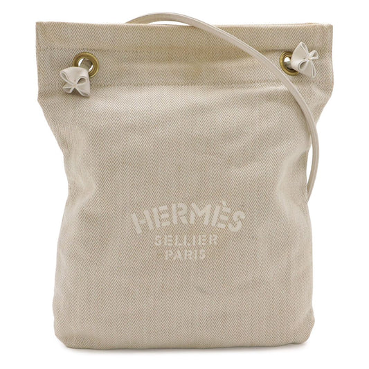 Hermes Sac Aline PM Shoulder Bag Toilet Blanc Leather Natural White