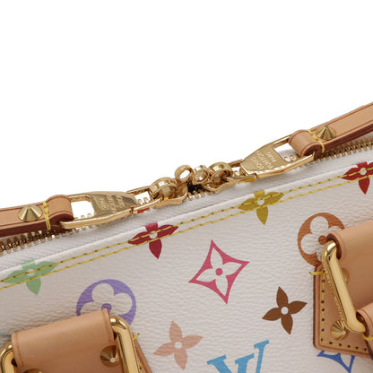 Louis Vuitton Monogram Multicolor Alma Handbag Blanc White — view 4
