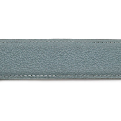 Hermes Chaine D'Ancre Reversible Belt Leather Black Blue Gray Silver 80 — view 7