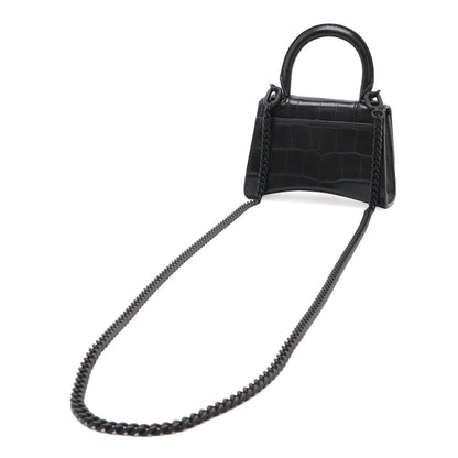 Balenciaga Hourglass Mini Bag 2-Way Chain Pochette Croco — view 2