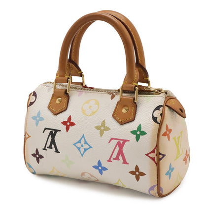 Louis Vuitton Monogram Multicolor Mini Speedy Mini Bag Pouch Blanc White — view 2