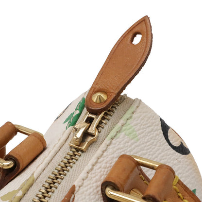 Louis Vuitton Monogram Multicolor Mini Speedy Mini Bag Pouch Blanc White — view 4