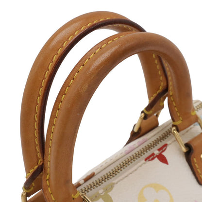 Louis Vuitton Monogram Multicolor Mini Speedy Mini Bag Pouch Blanc White — view 5