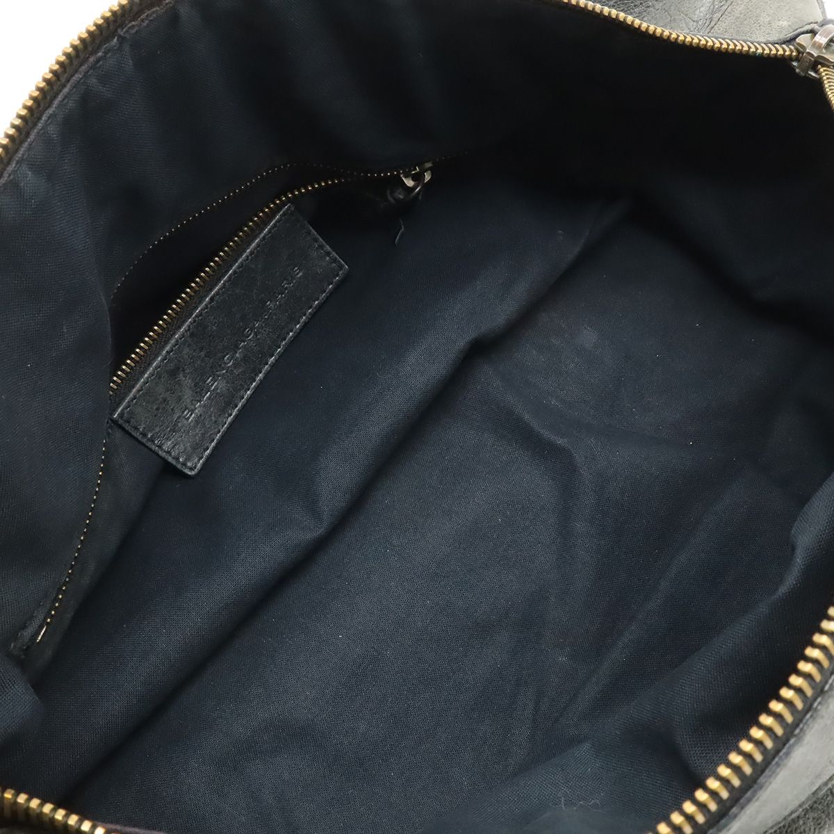 Balenciaga the Twig 2-Way Shoulder Bag Leather Dark Gray Mirror Included — view 7