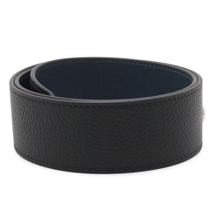 Louis Vuitton Shoulder Strap Rainbow Logo Taurillon Leather Black Navy Silver — view 2