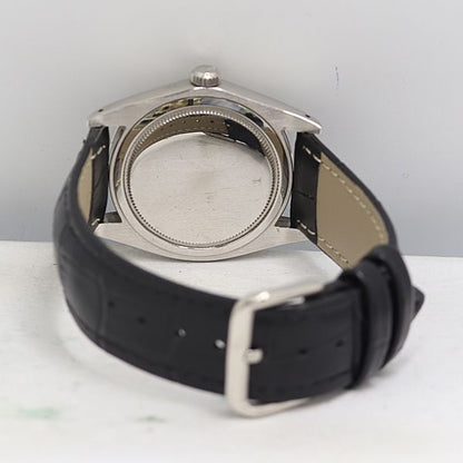 Rolex Oyster Date Precision Hand Wound Navy Dial Watch — view 4