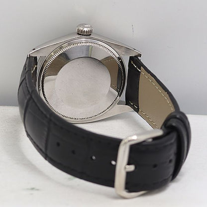 Rolex Oyster Perpetual Date Hand Wound Gray Dial Watch — view 4