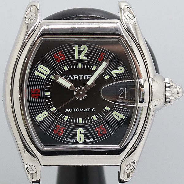Cartier Roadster LM Automatic Date Black Dial Watch