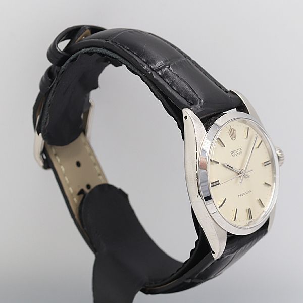Rolex Oyster Precision Hand Wound Champagne Dial Watch — view 2