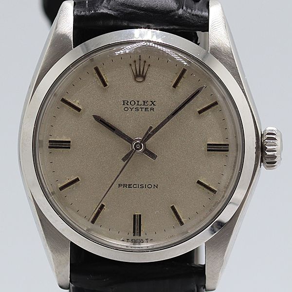 Rolex Oyster Precision Hand Wound Champagne Dial Watch