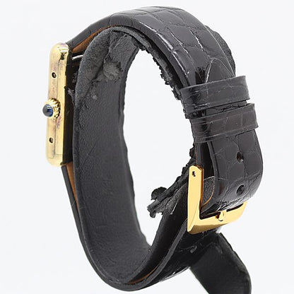 Cartier Must Tank SM Hand Wound Black Dial Watch — view 3