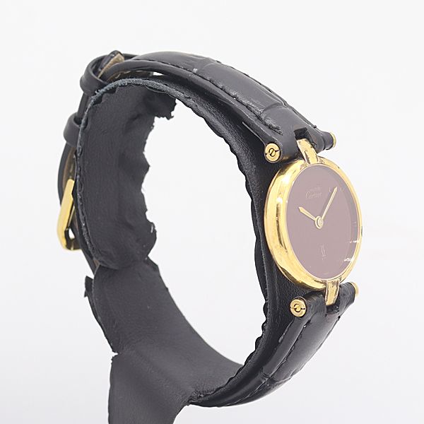 Cartier Guaranteed Must Vendome Quartz Bordeaux Dial Watch — view 2