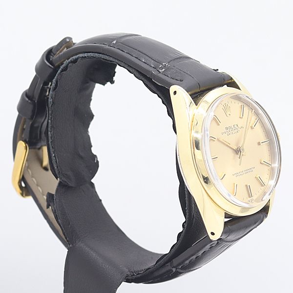 Rolex Oyster Perpetual Automatic Gold Dial Watch — view 2