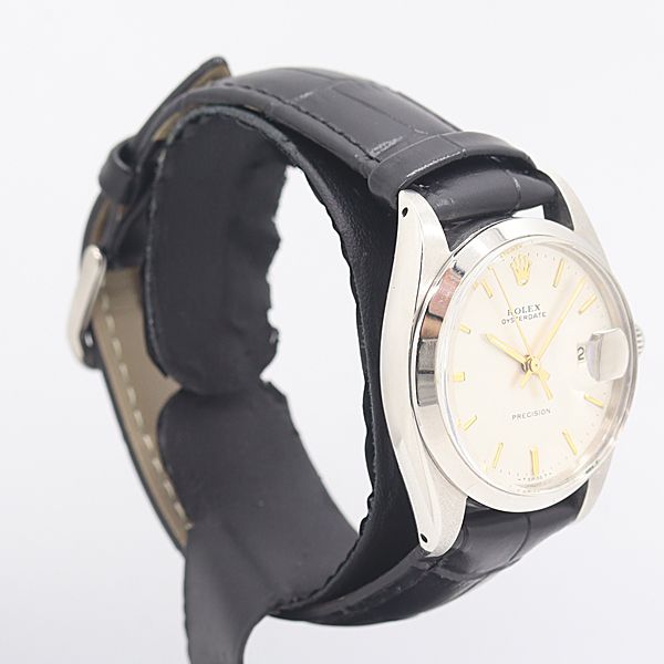 Rolex Precision Hand Wound Date Silver Dial Watch — view 2