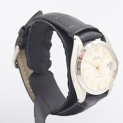 Rolex Precision Hand Wound Date Silver Dial Watch — view 2
