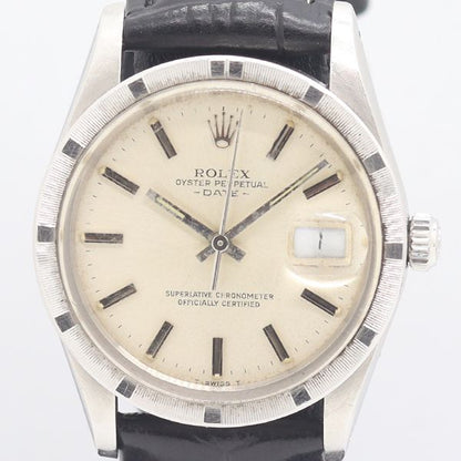 Rolex Oyster Perpetual Date Automatic Champagne Gold Dial Watch