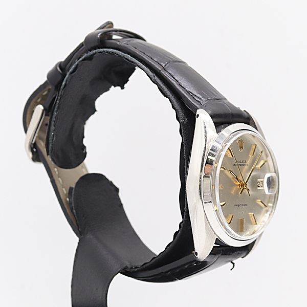 Rolex Oyster Date Precision Hand Wound Champagne Dial Watch — view 2