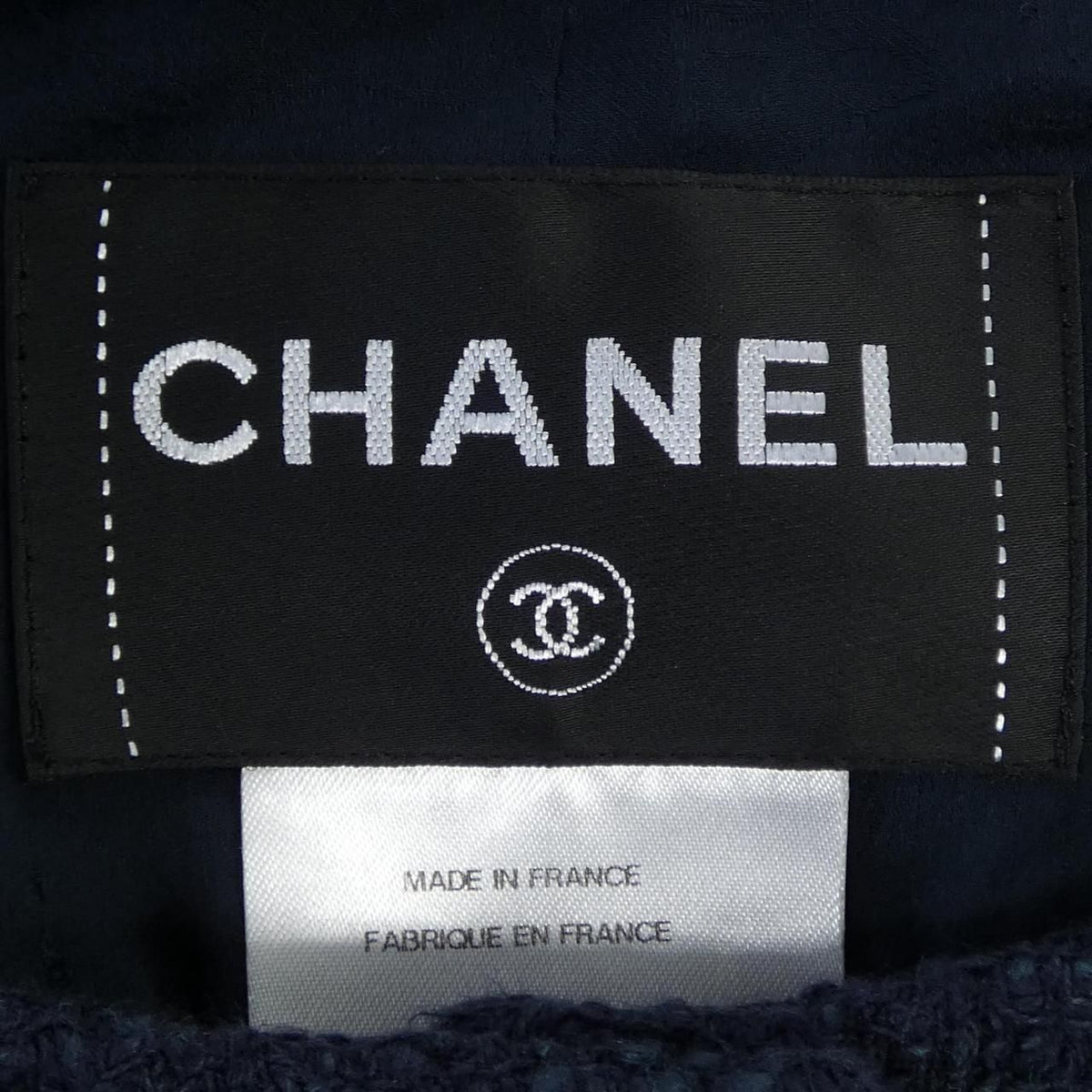 Chanel Collarless Jacket Navy — view 5
