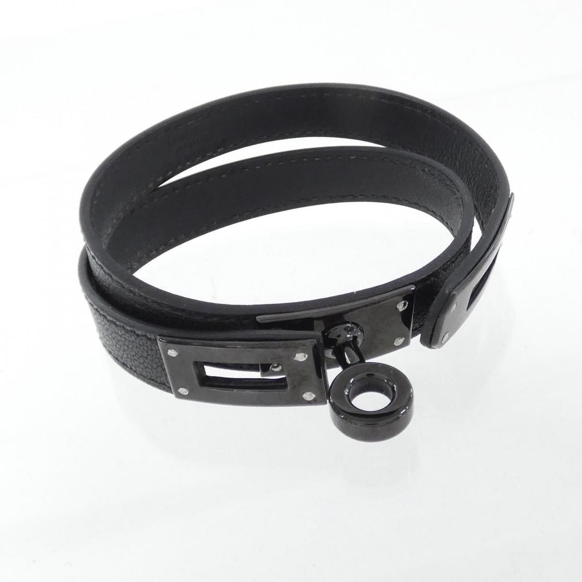Hermes Kelly Double Tour So Black Bracelet — view 3