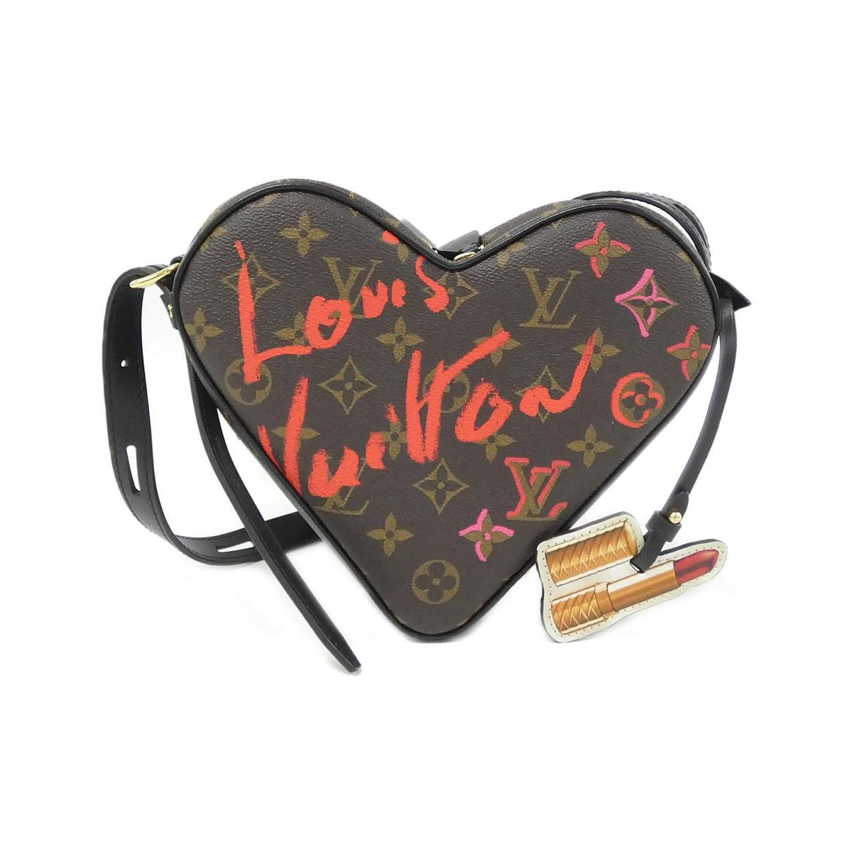 Louis Vuitton Monogram Sac Cool Shoulder Bag Heart