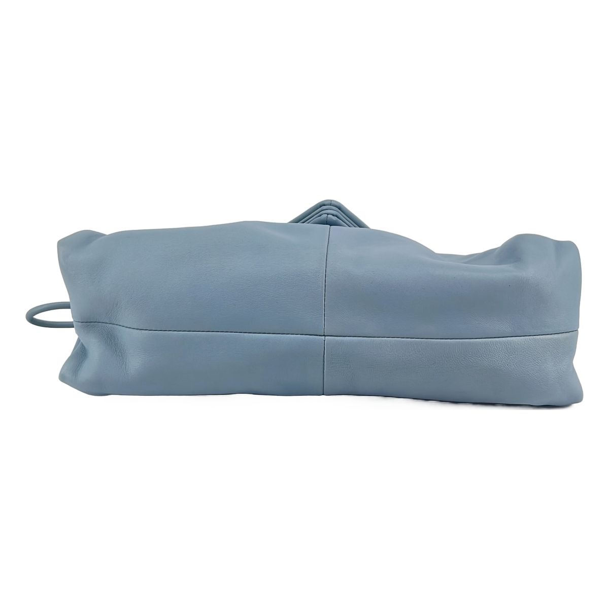 Bottega Veneta Leather Triangle Clutch Light Blue — view 5